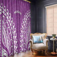 Custom Cook Islands Mangaia Window Curtain Polynesian Tribal Tattoo