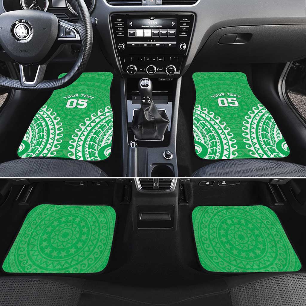 Custom Cook Islands Mitiaro Car Mats Polynesian Tribal Tattoo