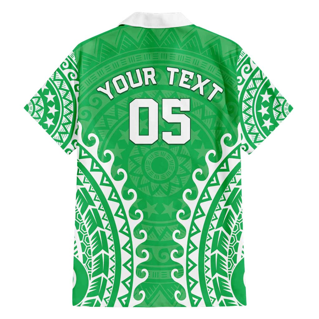 Custom Cook Islands Mitiaro Family Matching Off Shoulder Maxi Dress and Hawaiian Shirt Polynesian Tribal Tattoo LT05 - Polynesian Pride