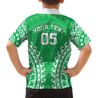 Custom Cook Islands Mitiaro Family Matching Puletasi and Hawaiian Shirt Polynesian Tribal Tattoo LT05 - Polynesian Pride
