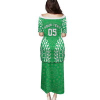 Custom Cook Islands Mitiaro Family Matching Puletasi and Hawaiian Shirt Polynesian Tribal Tattoo LT05 - Polynesian Pride