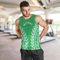 Custom Cook Islands Mitiaro Men Tank Top Polynesian Tribal Tattoo LT05