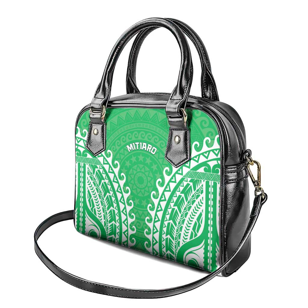 Custom Cook Islands Mitiaro Shoulder Handbag Polynesian Tribal Tattoo