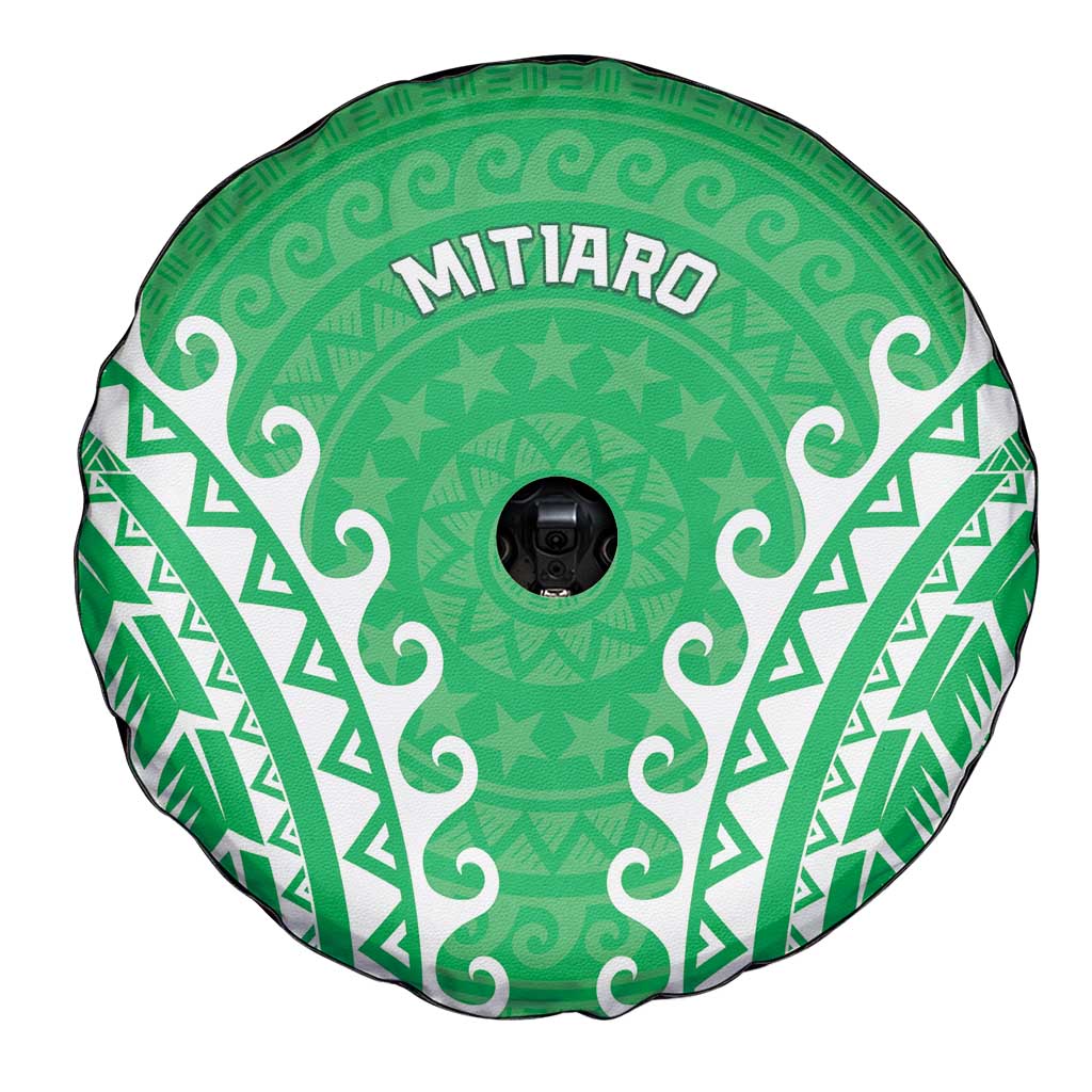 Custom Cook Islands Mitiaro Spare Tire Cover Polynesian Tribal Tattoo
