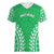 Custom Cook Islands Mitiaro Women V-Neck T-Shirt Polynesian Tribal Tattoo