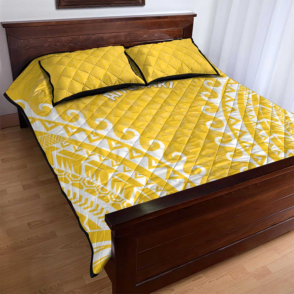 Cook Islands Aitutaki Quilt Bed Set Polynesian Tribal Tattoo LT05 - Polynesian Pride