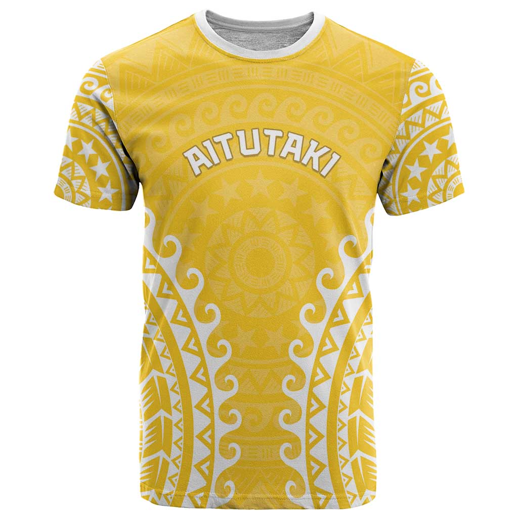Custom Cook Islands Aitutaki T Shirt Polynesian Tribal Tattoo