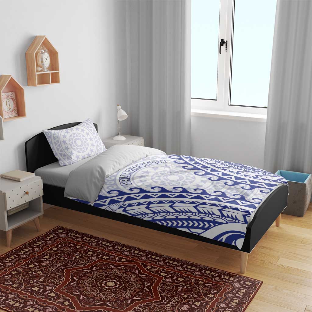 Custom Cook Islands Palmerston Bedding Set Polynesian Tribal Tattoo