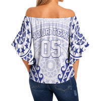 Custom Cook Islands Palmerston Off Shoulder Wrap Waist Top Polynesian Tribal Tattoo LT05 - Polynesian Pride