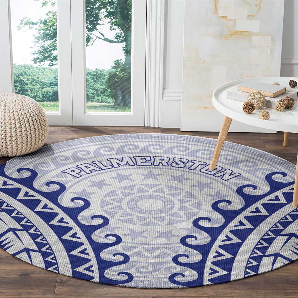 Cook Islands Palmerston Round Carpet Polynesian Tribal Tattoo LT05 - Polynesian Pride