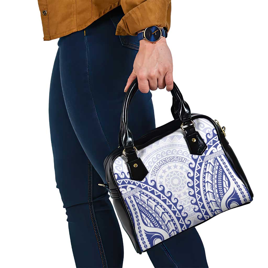 Custom Cook Islands Palmerston Shoulder Handbag Polynesian Tribal Tattoo