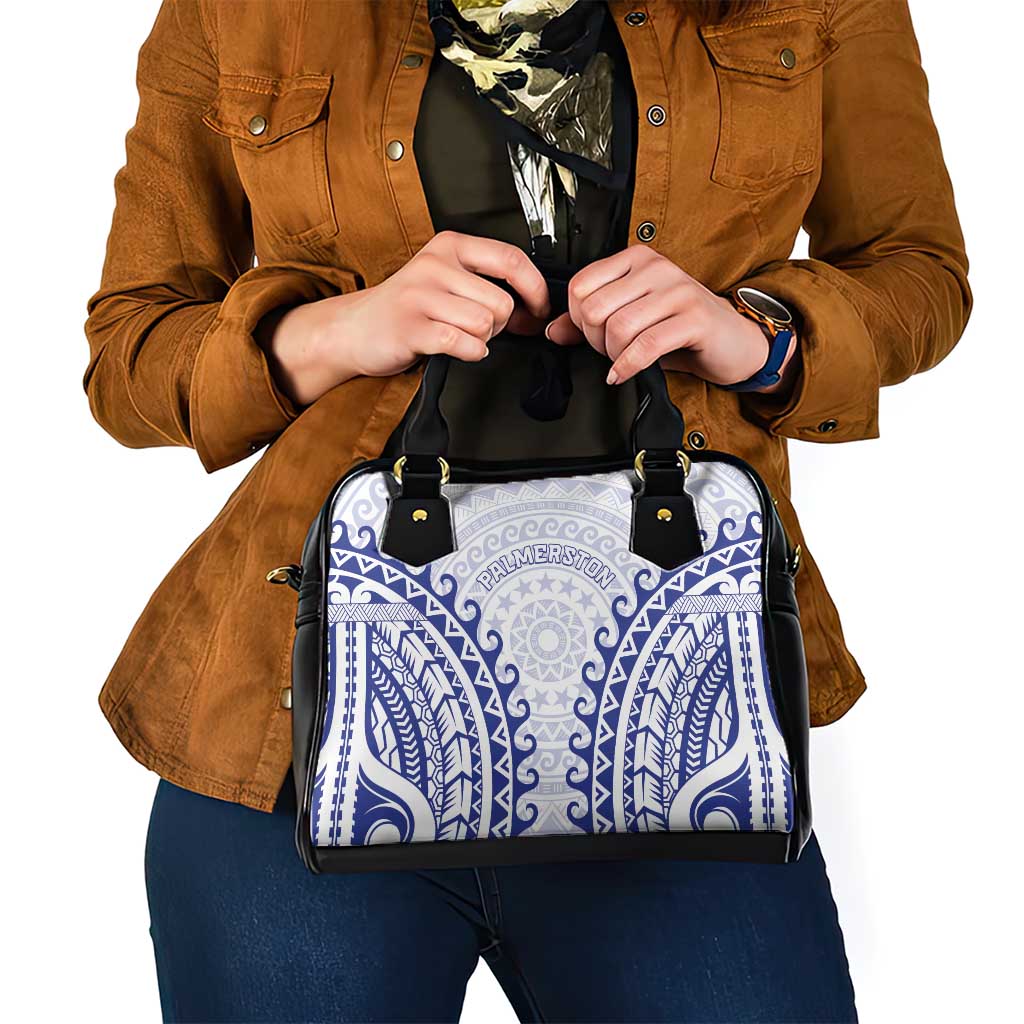 Custom Cook Islands Palmerston Shoulder Handbag Polynesian Tribal Tattoo
