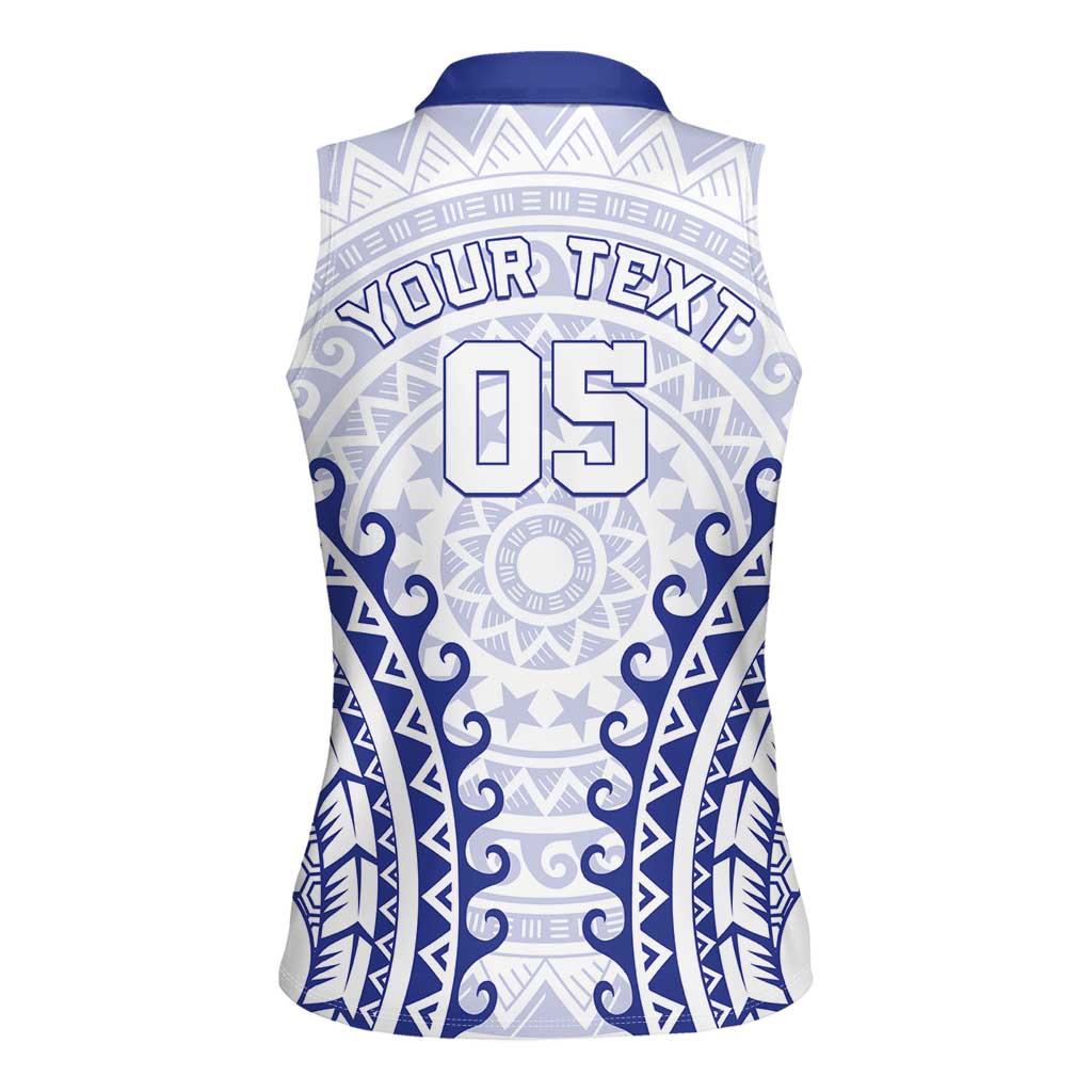 Custom Cook Islands Palmerston Women Sleeveless Polo Shirt Polynesian Tribal Tattoo LT05 - Polynesian Pride