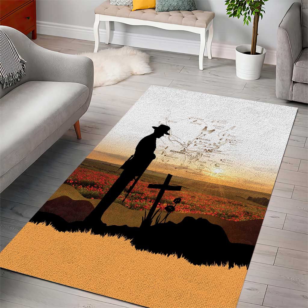 Australia And New Zealand ANZAC Day Area Rug Battle Of Beersheba LT05 - Polynesian Pride