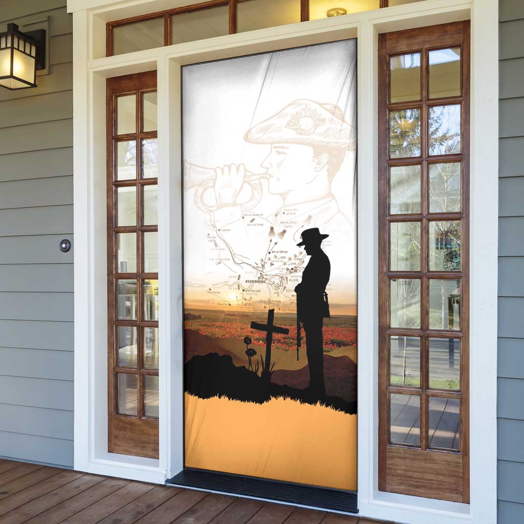 Australia And New Zealand ANZAC Day Door Cover Battle Of Beersheba LT05 - Polynesian Pride