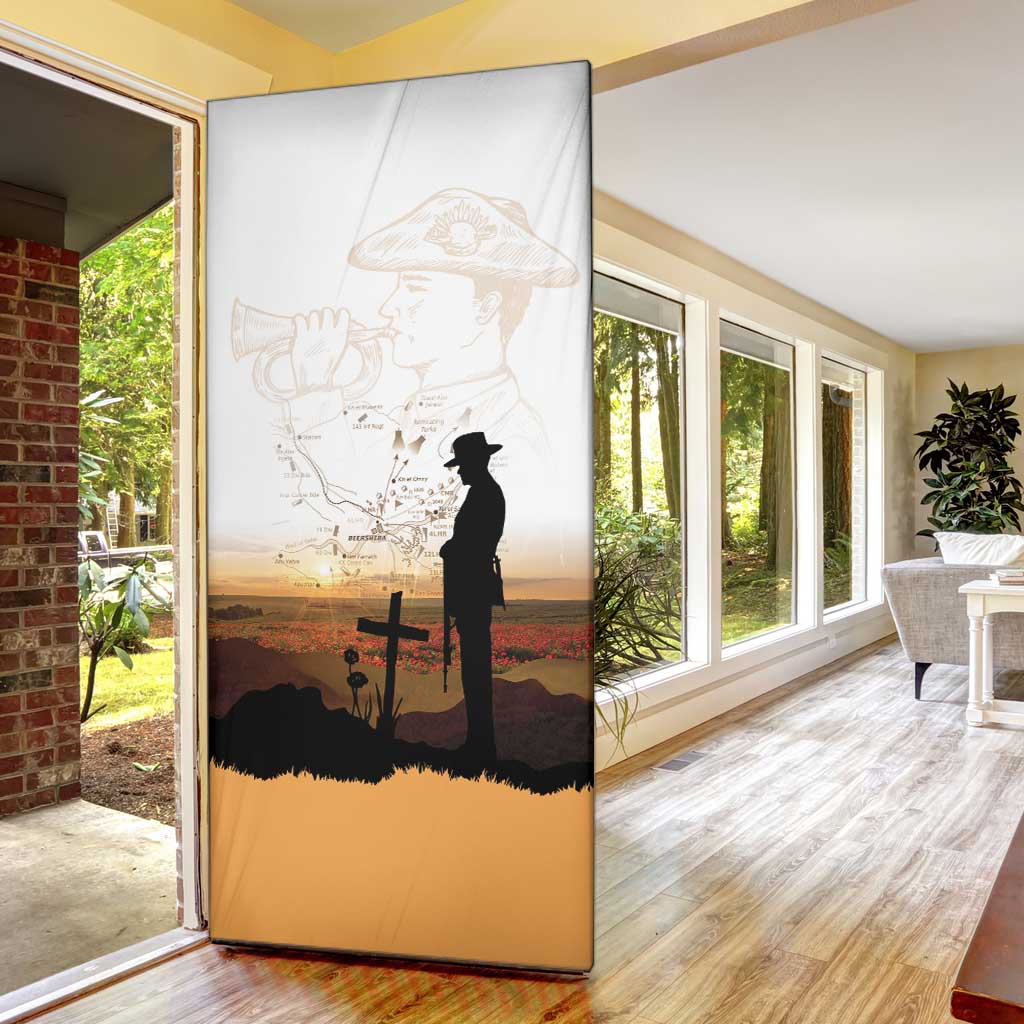 Australia And New Zealand ANZAC Day Door Cover Battle Of Beersheba LT05 - Polynesian Pride