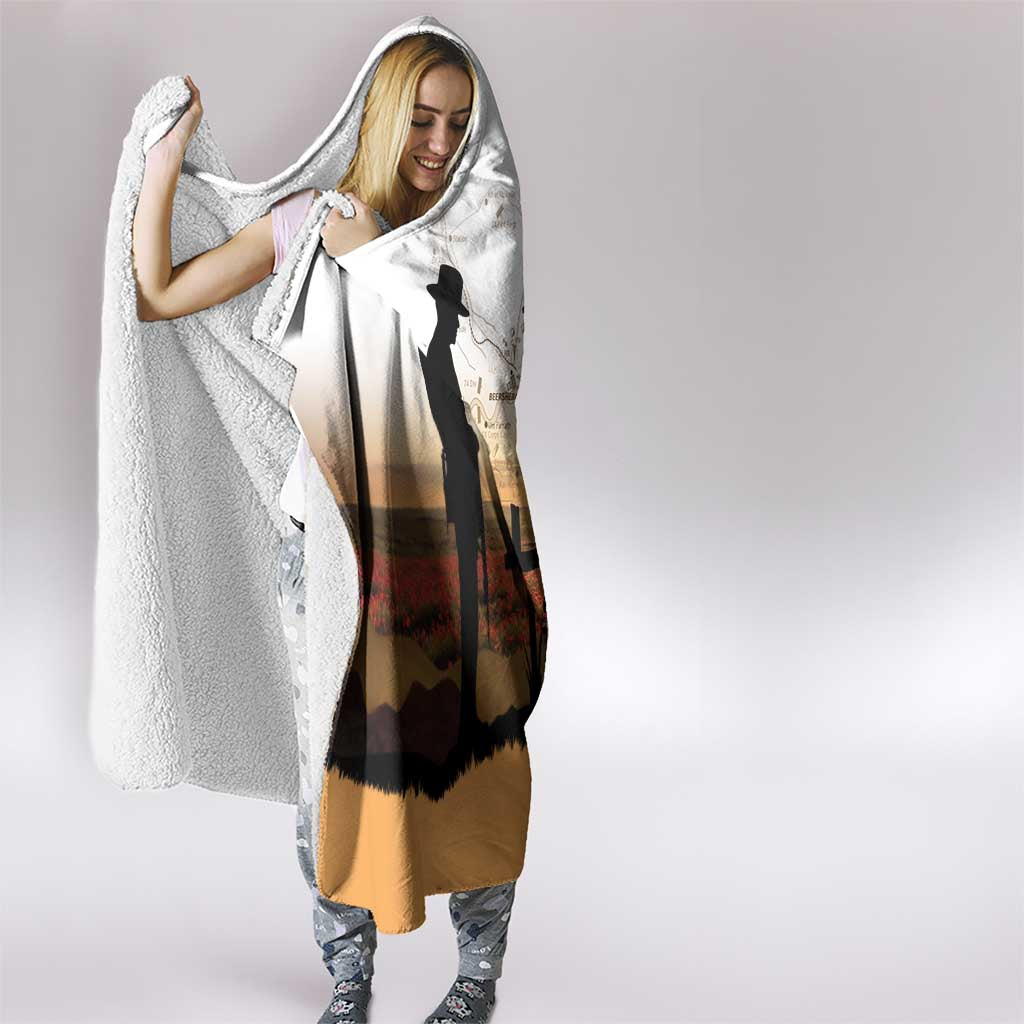 Australia And New Zealand ANZAC Day Hooded Blanket Battle Of Beersheba LT05 - Polynesian Pride