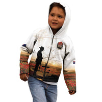 Australia And New Zealand ANZAC Day Kid Hoodie Battle Of Beersheba LT05 - Polynesian Pride