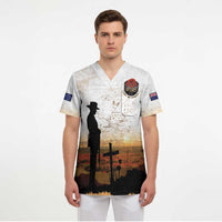 Australia And New Zealand ANZAC Day Scrub Top Battle Of Beersheba LT05 - Polynesian Pride