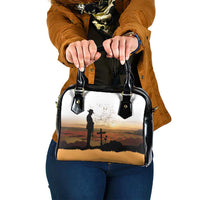 Australia And New Zealand ANZAC Day Shoulder Handbag Battle Of Beersheba LT05 One Size Beige - Polynesian Pride