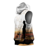 Australia And New Zealand ANZAC Day Sleeveless Hoodie Battle Of Beersheba LT05 - Polynesian Pride