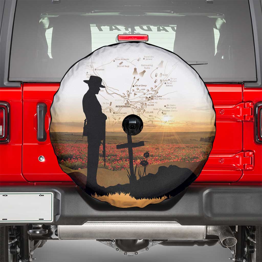 Australia And New Zealand ANZAC Day Spare Tire Cover Battle Of Beersheba LT05 - Polynesian Pride