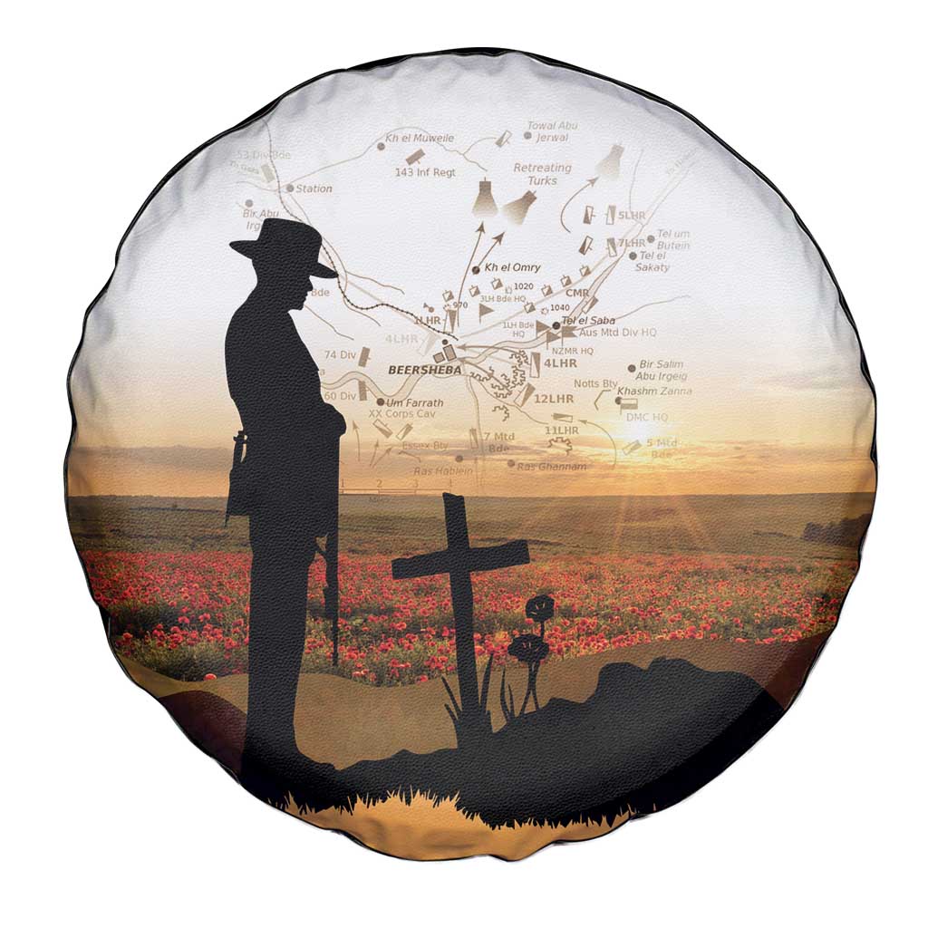 Australia And New Zealand ANZAC Day Spare Tire Cover Battle Of Beersheba LT05 - Polynesian Pride