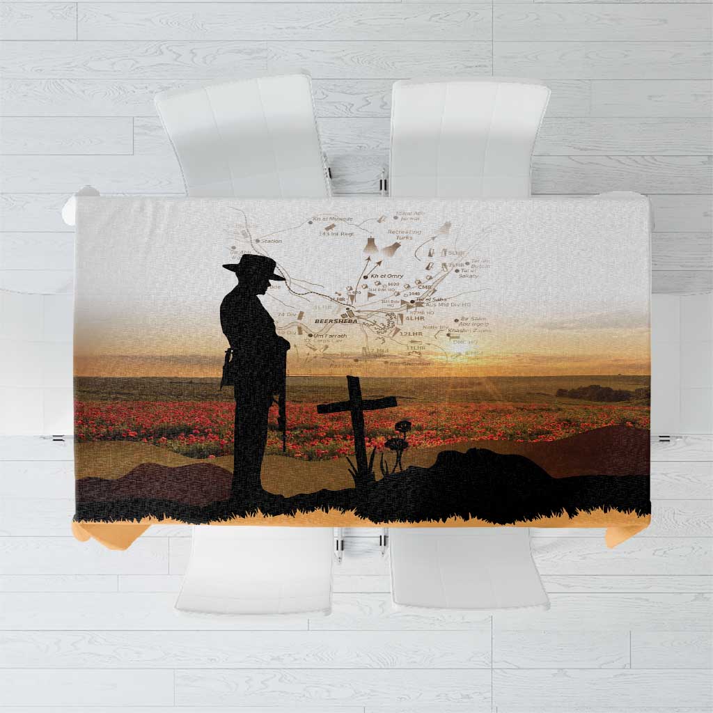 Australia And New Zealand ANZAC Day Tablecloth Battle Of Beersheba