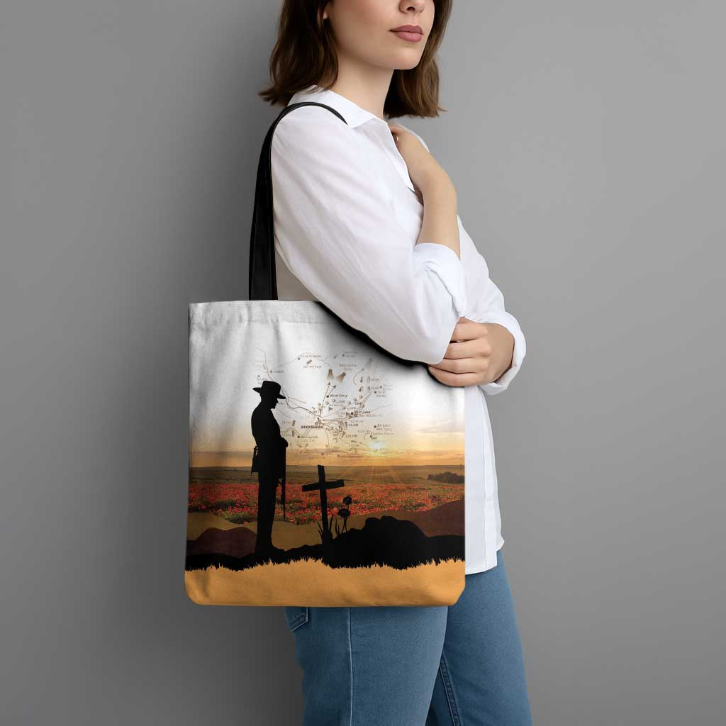 Australia And New Zealand ANZAC Day Tote Bag Battle Of Beersheba LT05 - Polynesian Pride