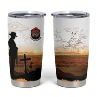 Australia And New Zealand ANZAC Day Tumbler Cup Battle Of Beersheba LT05 Beige - Polynesian Pride