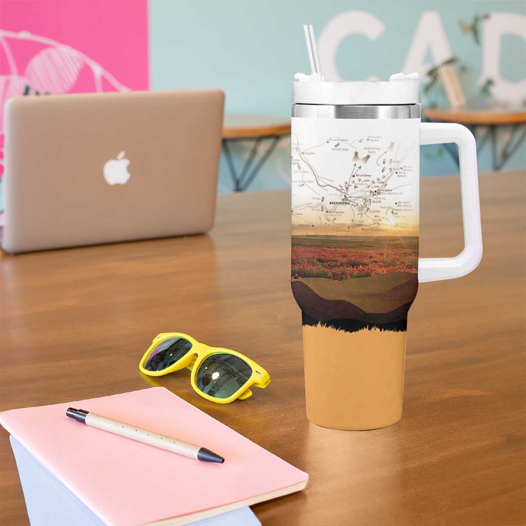 Australia And New Zealand ANZAC Day Tumbler With Handle Battle Of Beersheba LT05 - Polynesian Pride