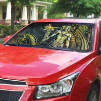 Filipinos Lapu Lapu Hero Auto Sun Shade Gold Polynesian Tribal Tattoo