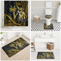Filipinos Lapu Lapu Hero Bathroom Set Gold Polynesian Tribal Tattoo