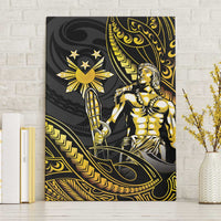 Filipinos Lapu Lapu Hero Canvas Wall Art Gold Polynesian Tribal Tattoo