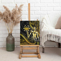 Filipinos Lapu Lapu Hero Canvas Wall Art Gold Polynesian Tribal Tattoo