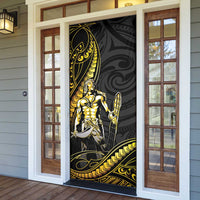 Filipinos Lapu Lapu Hero Door Cover Gold Polynesian Tribal Tattoo LT05 - Polynesian Pride