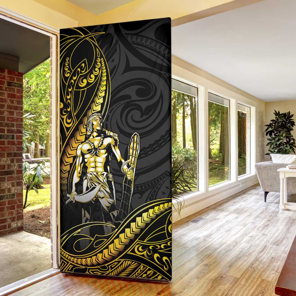Filipinos Lapu Lapu Hero Door Cover Gold Polynesian Tribal Tattoo LT05 - Polynesian Pride
