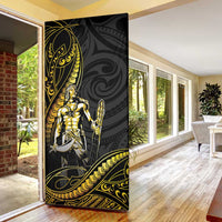 Filipinos Lapu Lapu Hero Door Cover Gold Polynesian Tribal Tattoo LT05 - Polynesian Pride