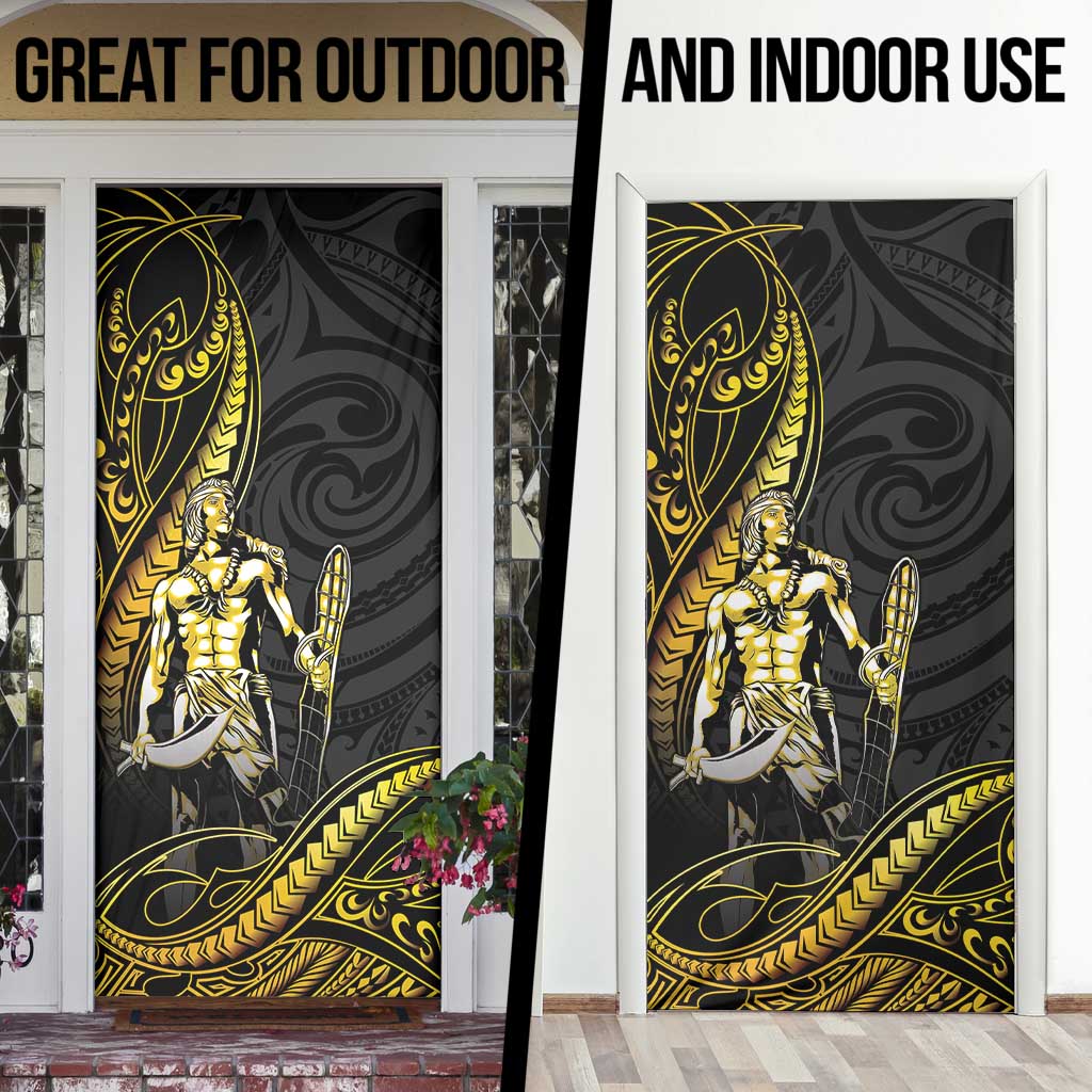 Filipinos Lapu Lapu Hero Door Cover Gold Polynesian Tribal Tattoo LT05 - Polynesian Pride