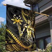 Filipinos Lapu Lapu Hero Garden Flag Gold Polynesian Tribal Tattoo