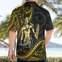 Filipinos Lapu Lapu Hero Hawaiian Shirt Gold Polynesian Tribal Tattoo LT05 - Polynesian Pride