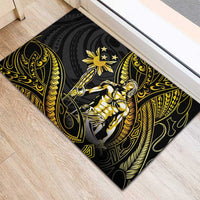 Filipinos Lapu Lapu Hero Rubber Doormat Gold Polynesian Tribal Tattoo