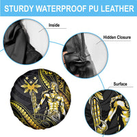 Filipinos Lapu Lapu Hero Spare Tire Cover Gold Polynesian Tribal Tattoo LT05 - Polynesian Pride