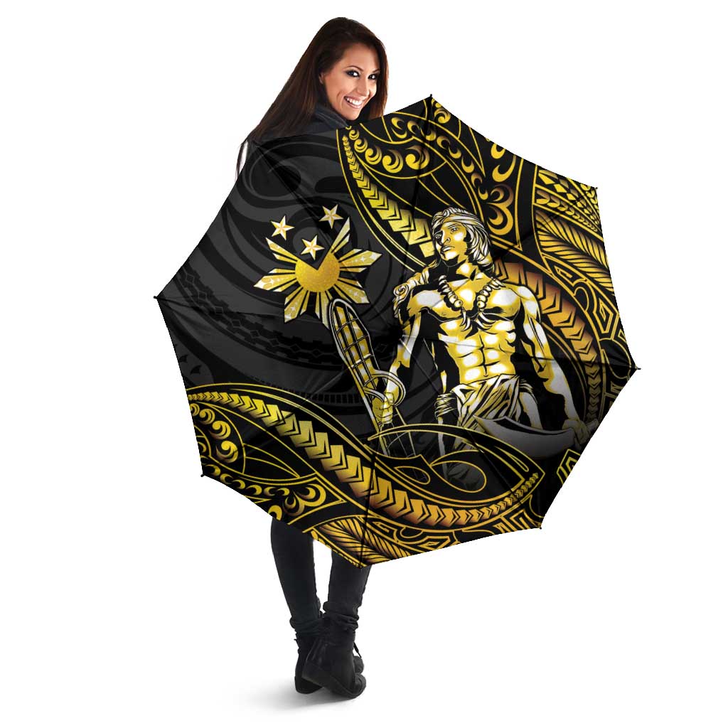 Filipinos Lapu Lapu Hero Umbrella Gold Polynesian Tribal Tattoo LT05 - Polynesian Pride
