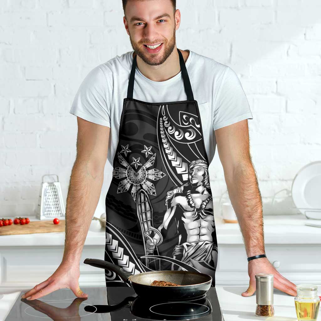 Filipinos Lapu Lapu Hero Apron Black Polynesian Tribal Tattoo