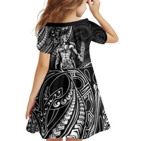 Filipinos Lapu Lapu Hero Family Matching Tank Maxi Dress and Hawaiian Shirt Black Polynesian Tribal Tattoo LT05 - Polynesian Pride