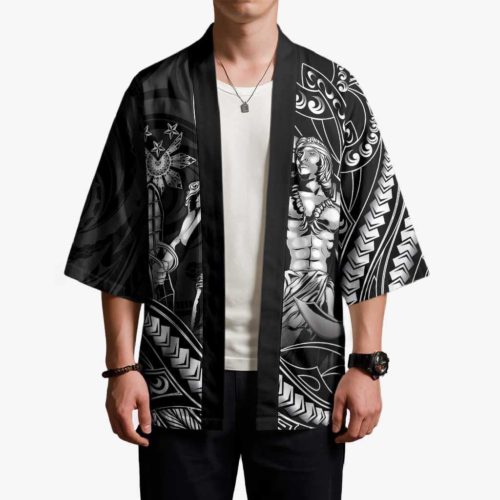 Filipinos Lapu Lapu Hero Kimono Black Polynesian Tribal Tattoo