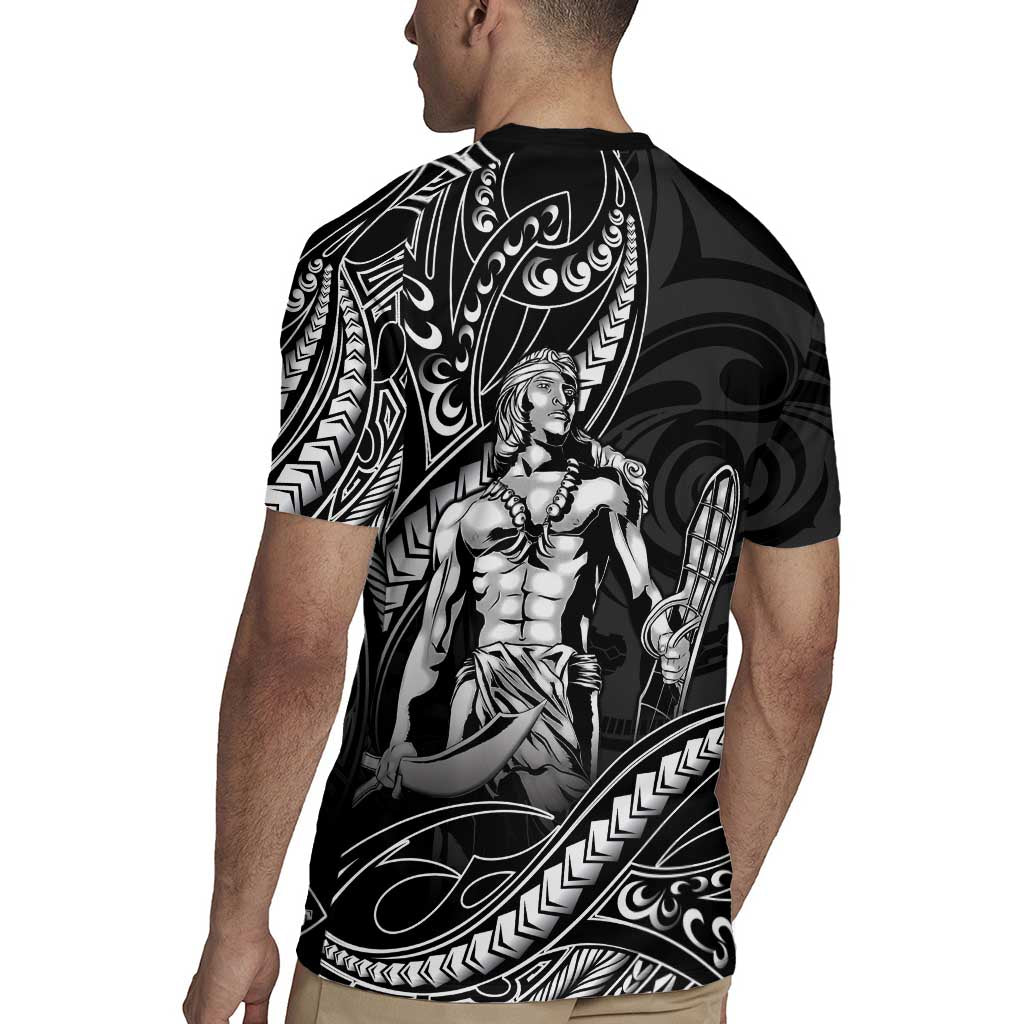 Filipinos Lapu Lapu Hero Rugby Jersey Black Polynesian Tribal Tattoo