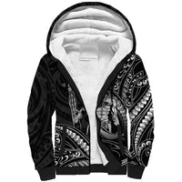 Filipinos Lapu Lapu Hero Sherpa Hoodie Black Polynesian Tribal Tattoo LT05 Unisex Black - Polynesian Pride