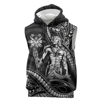 Filipinos Lapu Lapu Hero Sleeveless Hoodie Black Polynesian Tribal Tattoo LT05 Black - Polynesian Pride